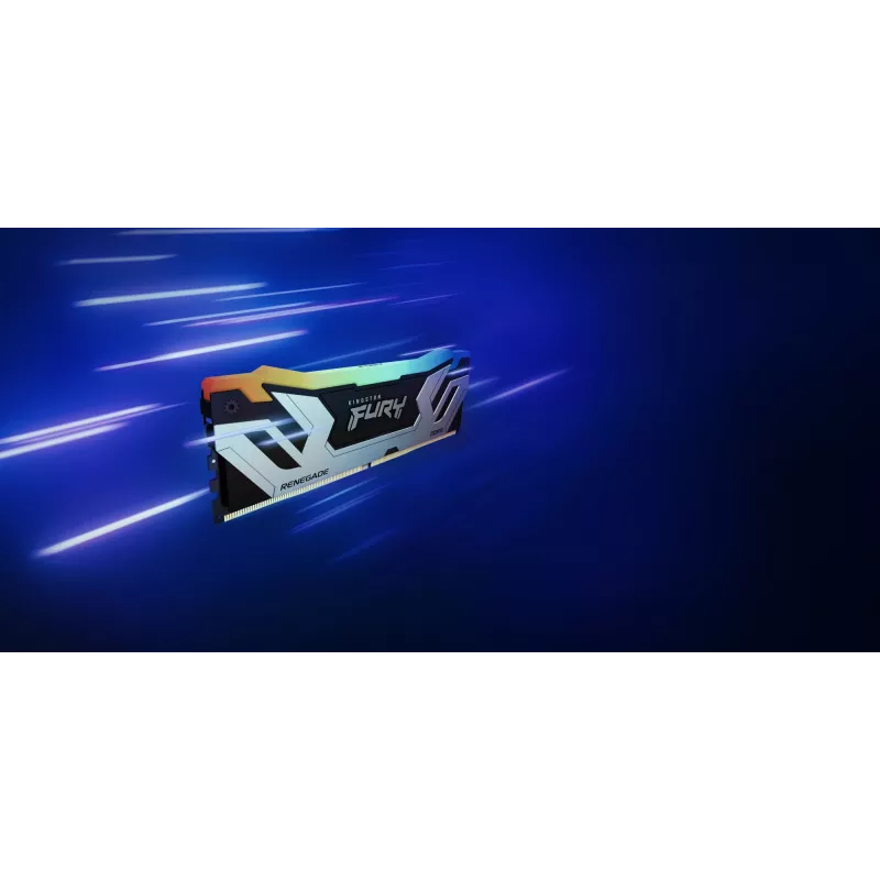 Kingston FURY Renegade RGB sidabrinė 24 GB DDR5 8400 MT/s CL40 CUDIMM XMP