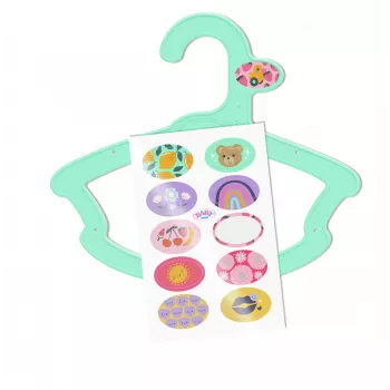BABY born Pakabinamos pakabos, 5 vnt, 43 cm lėlės drabužių pakabos