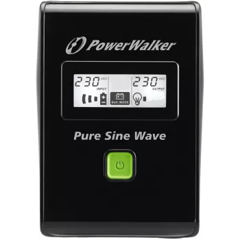 POWERWALKER - BLUEWALKER UPS Vi 800 Sw 800VA / 480W LCD Ekranas 2x Schuko Lizdas AVR Juoda