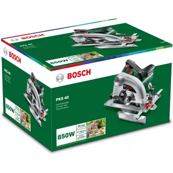 Bosch PKS 40 diskinis pjūklas 13 cm, žalias, sidabrinis, 5300 aps./min., 850 W