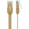 Goobay 95887 Tinklo kabelis šviesiai rudas 5 m Cat6 U/UTP RJ-45 auksuotas