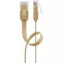Goobay 95887 Tinklo kabelis šviesiai rudas 5 m Cat6 U/UTP RJ-45 auksuotas