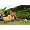 Mattel Jurassic World Rebirth Wild Roar Utahraptor dinozauras, uodegos valdomas ataka ir garsas
