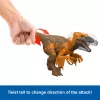 Mattel Jurassic World Rebirth Wild Roar Utahraptor dinozauras, uodegos valdomas ataka ir garsas
