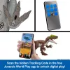 Mattel Jurassic World Rebirth Wild Roar Utahraptor dinozauras, uodegos valdomas ataka ir garsas