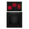 Kaitlentės ir orkaitės rinkinys NEFF B2CCG6AK3 + T18SDH9L0 — stiklo keramikos 4 zonų kaitlentė, 71 L elektrinė orkaitė su CircoTherm®