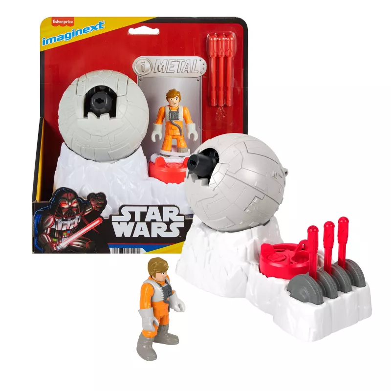 Fisher-Price Imaginext STAR WARS Sukilėlių bazės patranka su Luke Skywalker liejiniu raktu, 5 dalių