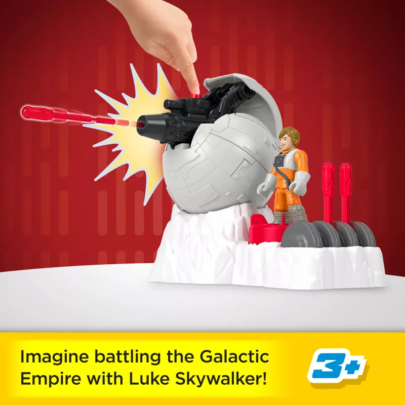 Fisher-Price Imaginext STAR WARS Sukilėlių bazės patranka su Luke Skywalker liejiniu raktu, 5 dalių