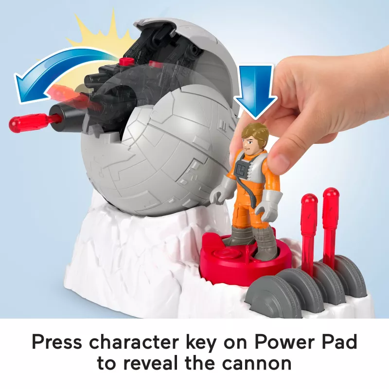 Fisher-Price Imaginext STAR WARS Sukilėlių bazės patranka su Luke Skywalker liejiniu raktu, 5 dalių
