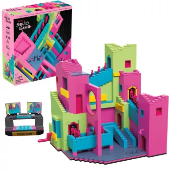 Mattel MEGA Squid Game laiptų statybos rinkinys su figūrėle (1707 dalių) kolekcininkams