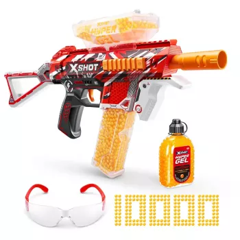 Žaislinis šratasvaidis Zuru X-Shot Blaster Trace Fire 70FPS rinkinys 1500 kamuoliukų, 36621