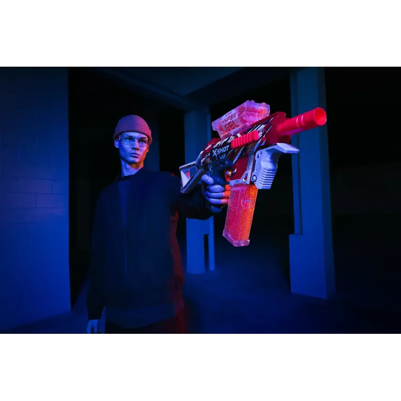Žaislinis šratasvaidis Zuru X-Shot Blaster Trace Fire 70FPS rinkinys 1500 kamuoliukų, 36621