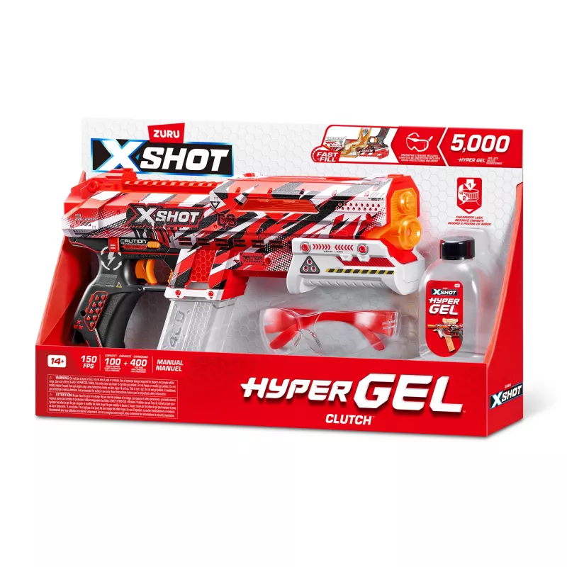 XSHOT Hyper Gel Clutch Blaster (5000 Hyper Gel rutuliukų) ZURU