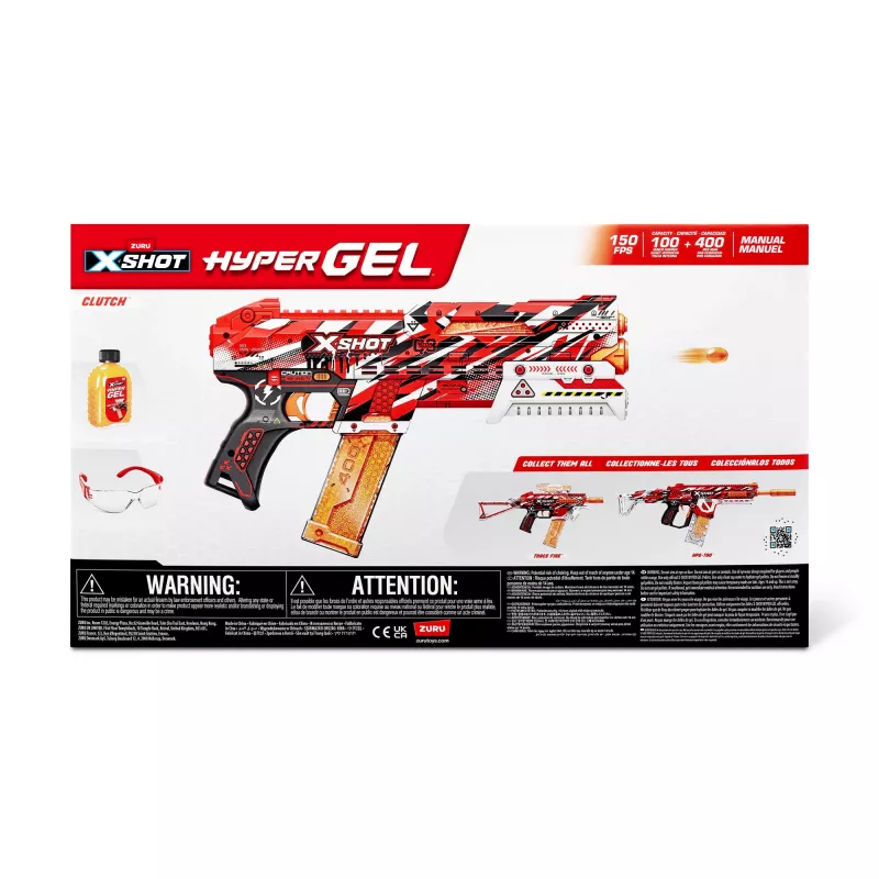XSHOT Hyper Gel Clutch Blaster (5000 Hyper Gel rutuliukų) ZURU