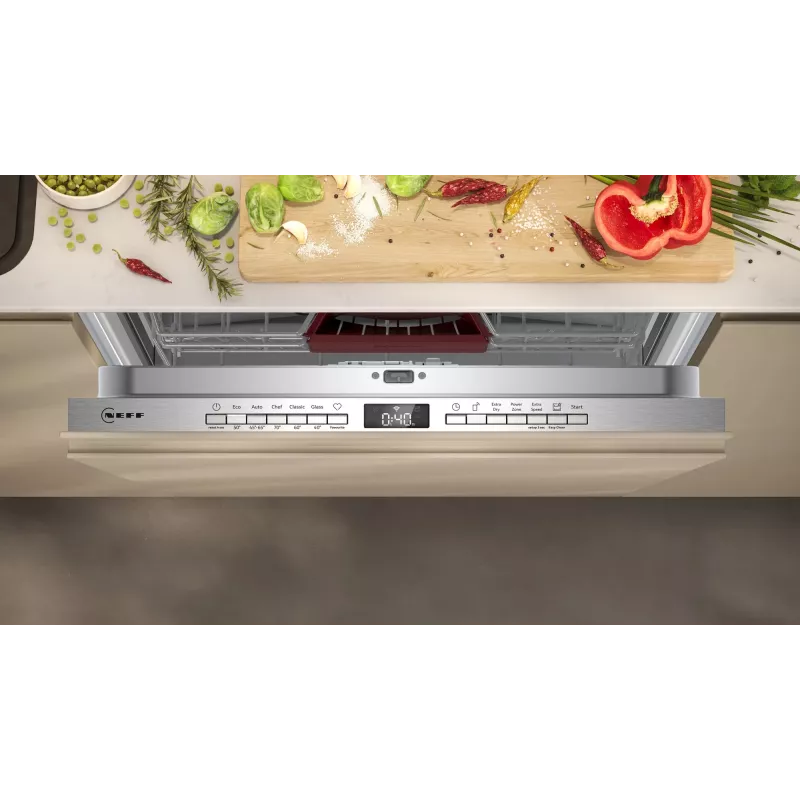 Įmontuojama indaplovė NEFF N 50 S255EVX04E — 14 komplektų, 60 cm, 44 dB, 9 L/ciklas, Home Connect