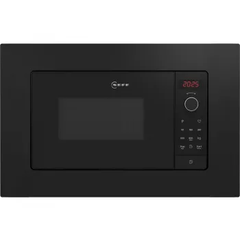 Neff HLAWG26S3 įmontuojama mikrobangų krosnelė Black Solo 20 L 800 W