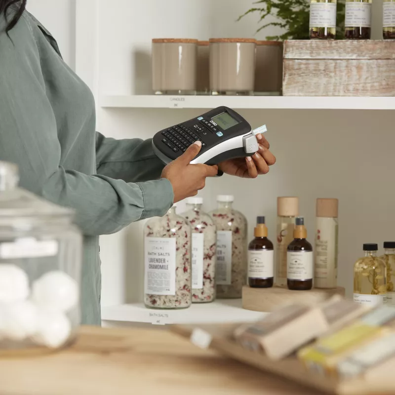 Etikečių spausdintuvas DYMO LabelManager 210D (QWERTZ) – juodas/sidabrinis