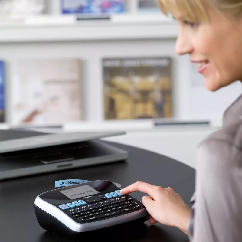Etikečių spausdintuvas DYMO LabelManager 210D (QWERTZ) – juodas/sidabrinis