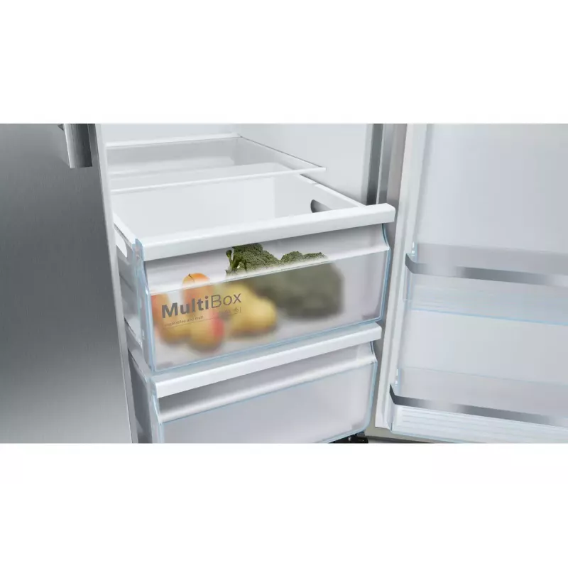 Bosch Serie 6 KAG93AIEP šaldytuvas šaldiklis side-by-side laisvai pastatomas 560 L nerūdijantis plienas