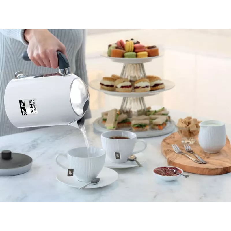 Kenwood ZJX650WH elektrinis virdulys 1 L 2200 W sidabrinis, baltas