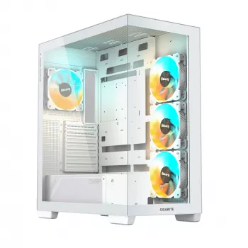 GIGABYTE C500 PANORAMIC STEALTH Midi Tower baltas kompiuterio korpusas