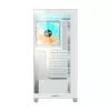 GIGABYTE C500 PANORAMIC STEALTH Midi Tower baltas kompiuterio korpusas