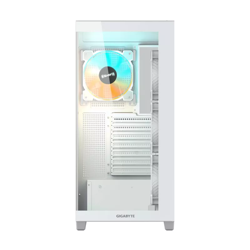 GIGABYTE C500 PANORAMIC STEALTH Midi Tower baltas kompiuterio korpusas