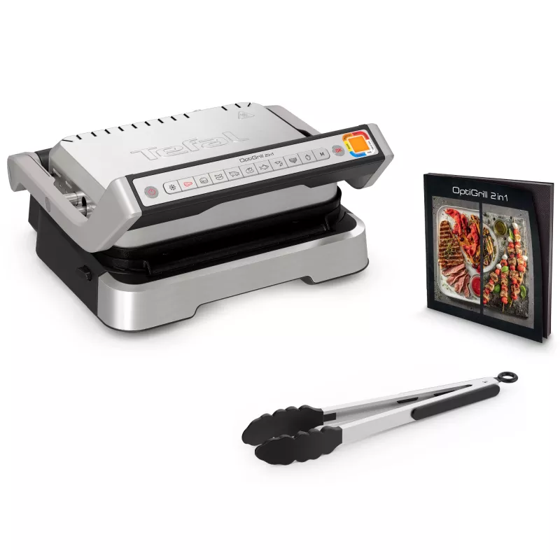 Kontaktinė grilio keptuvė Tefal OptiGrill 2in1 GC773D nerūdijantis plienas 2100 W