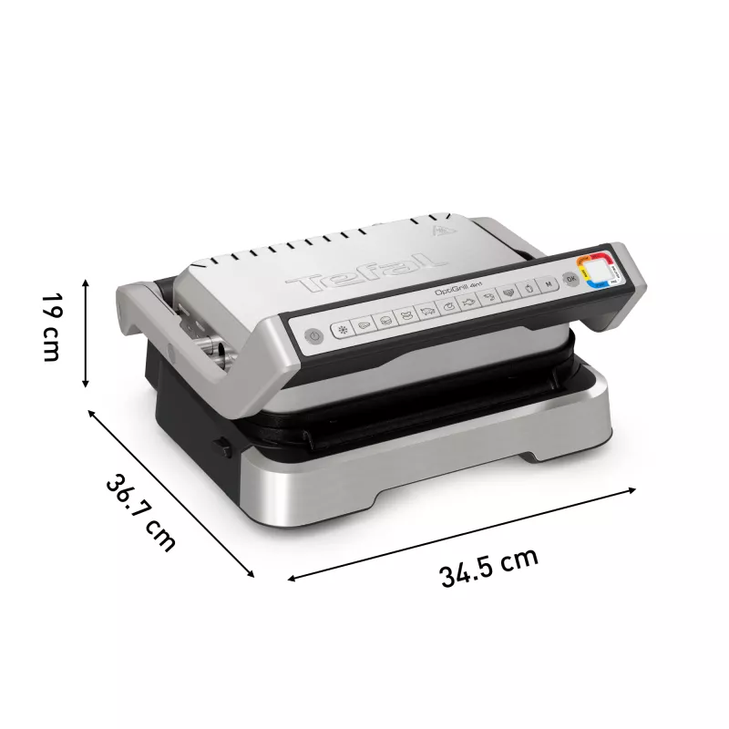 Kontaktinė grilio keptuvė Tefal OptiGrill 2in1 GC773D nerūdijantis plienas 2100 W