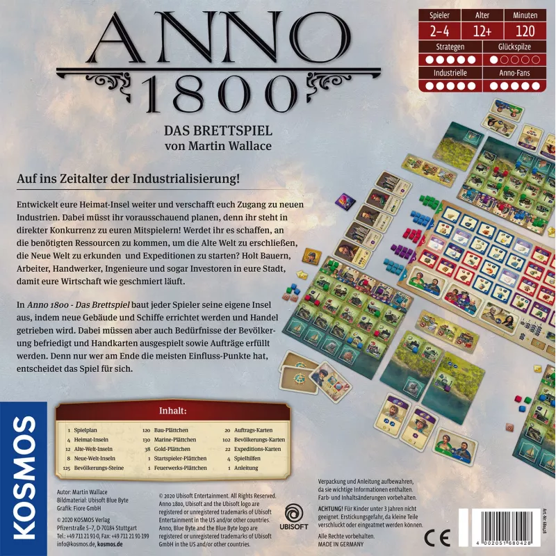 Kosmos Anno 1800 stalo žaidimas – strateginis