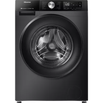 Hisense WF3S8043BB3 skalbimo mašina, priekinis pakrovimas, 8 kg, 1400 aps./min., juoda