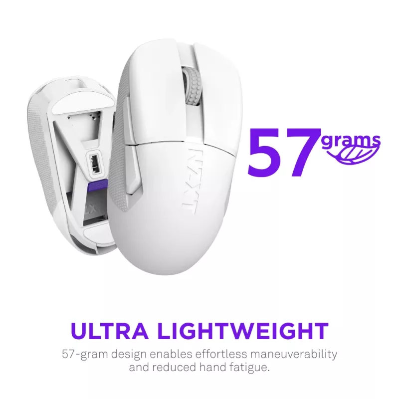 NZXT Lift Elite Wireless žaidimų pelė balta
