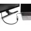 DeLOCK HDMI adapteris 0,15 m HDMI Type A (moteriškas) USB Type-C (vyriškas) juodai pilkas 60020