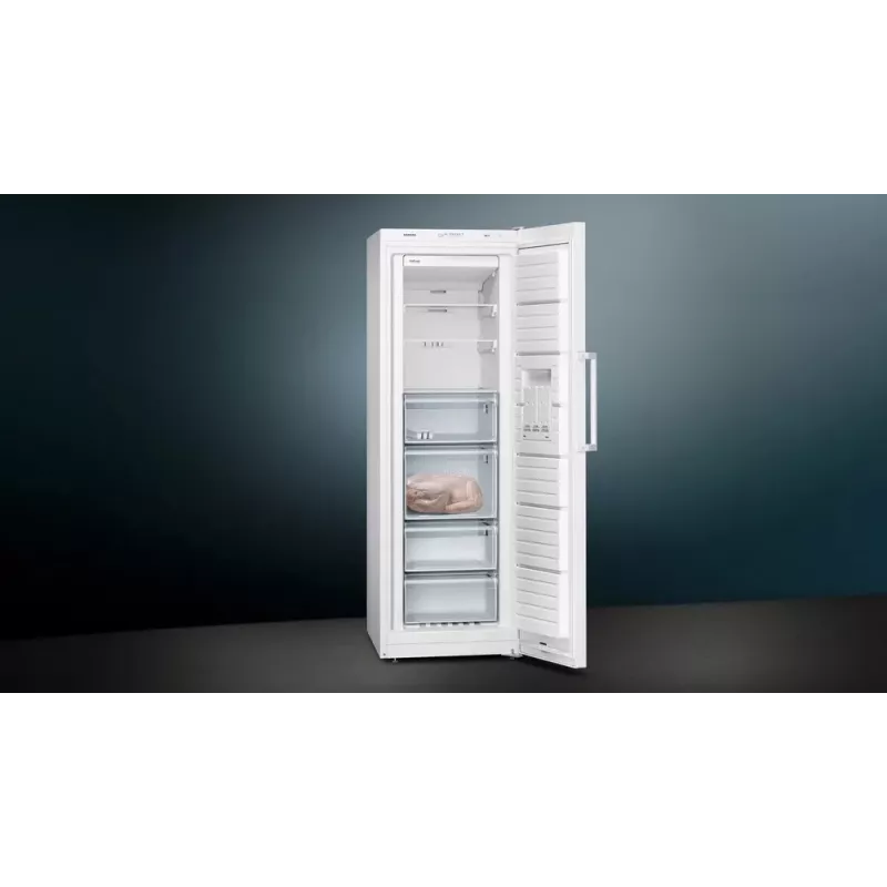 Šaldiklis Siemens iQ300 GS33NVWEP — 225 L, NoFrost, 20 kg/24h, E klasė, baltas