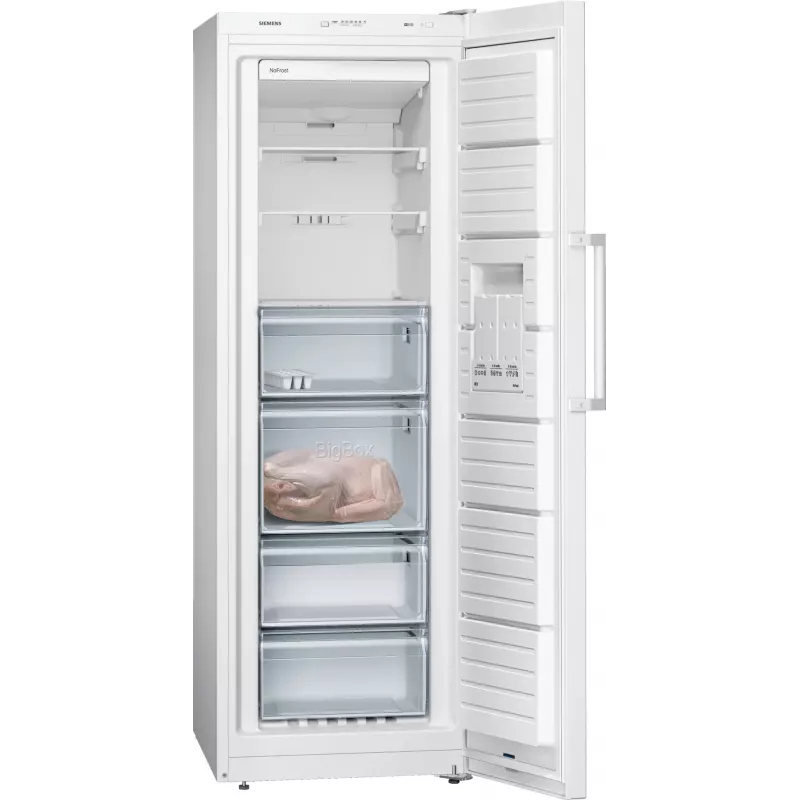 Šaldiklis Siemens iQ300 GS33NVWEP — 225 L, NoFrost, 20 kg/24h, E klasė, baltas