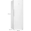 Šaldiklis Siemens iQ300 GS33NVWEP — 225 L, NoFrost, 20 kg/24h, E klasė, baltas