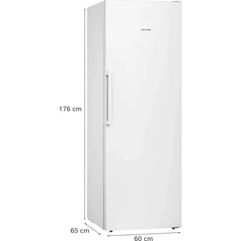 Šaldiklis Siemens iQ300 GS33NVWEP — 225 L, NoFrost, 20 kg/24h, E klasė, baltas