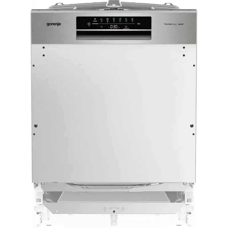 Indaplovė Gorenje GI642E90X pusiau įmontuojama, 13 komplektų, 60 cm, 47 dB, 11 L/ciklas, energijos klasė E