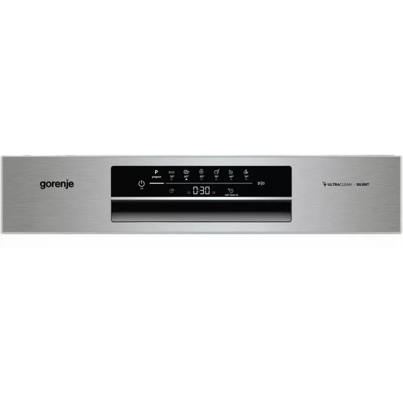 Indaplovė Gorenje GI642E90X pusiau įmontuojama, 13 komplektų, 60 cm, 47 dB, 11 L/ciklas, energijos klasė E