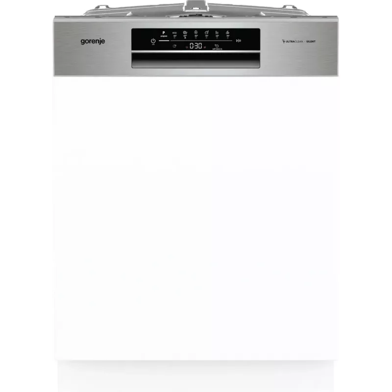 Indaplovė Gorenje GI642E90X pusiau įmontuojama, 13 komplektų, 60 cm, 47 dB, 11 L/ciklas, energijos klasė E