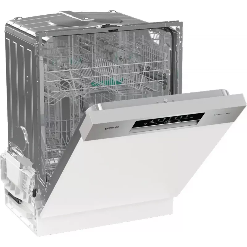 Indaplovė Gorenje GI642E90X pusiau įmontuojama, 13 komplektų, 60 cm, 47 dB, 11 L/ciklas, energijos klasė E