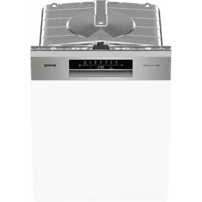 Indaplovė Gorenje GI642E90X pusiau įmontuojama, 13 komplektų, 60 cm, 47 dB, 11 L/ciklas, energijos klasė E