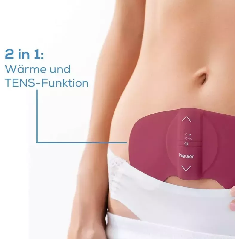 Pakeitimo elektrodų rinkinys, skirtas Beurer EM50 Menstrual Relax – lipnios pagalvėlės ir laidai skausmui malšinti bei raumenims atpalaiduoti