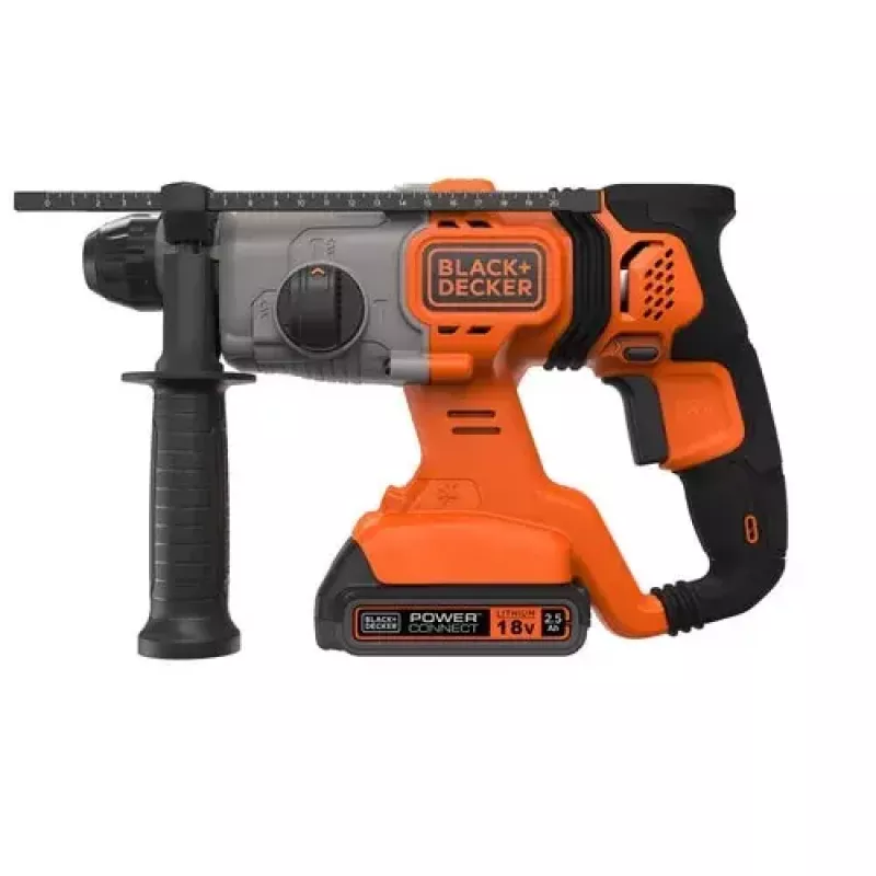 Grąžtinis plaktukas Black & Decker BCD900E2K-QW 1880 aps/min SDS Plus, 2,5 Ah baterija
