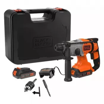 Grąžtinis plaktukas Black & Decker BCD900E2K-QW 1880 aps/min SDS Plus, 2,5 Ah baterija