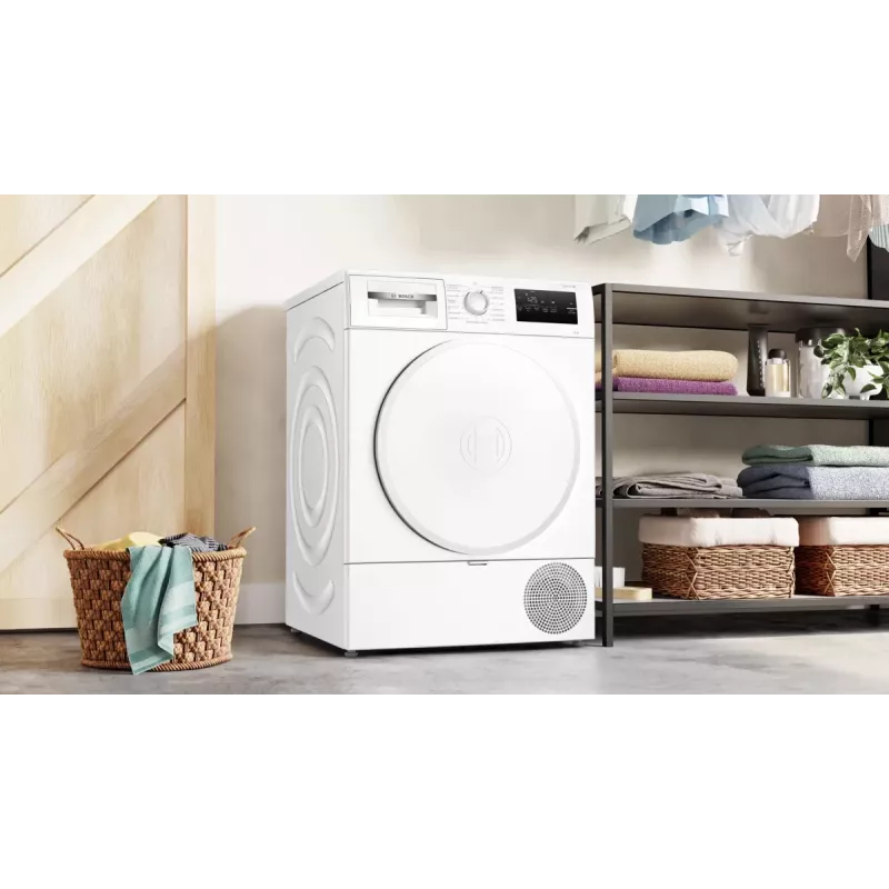 Bosch Serie 4 WTH83VV4 džiovintuvas su šilumos siurbliu, 8 kg, baltas
