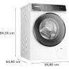 Bosch WGB256A41 skalbimo mašina, priekinis pakrovimas, 10 kg, 1600 aps./min., balta