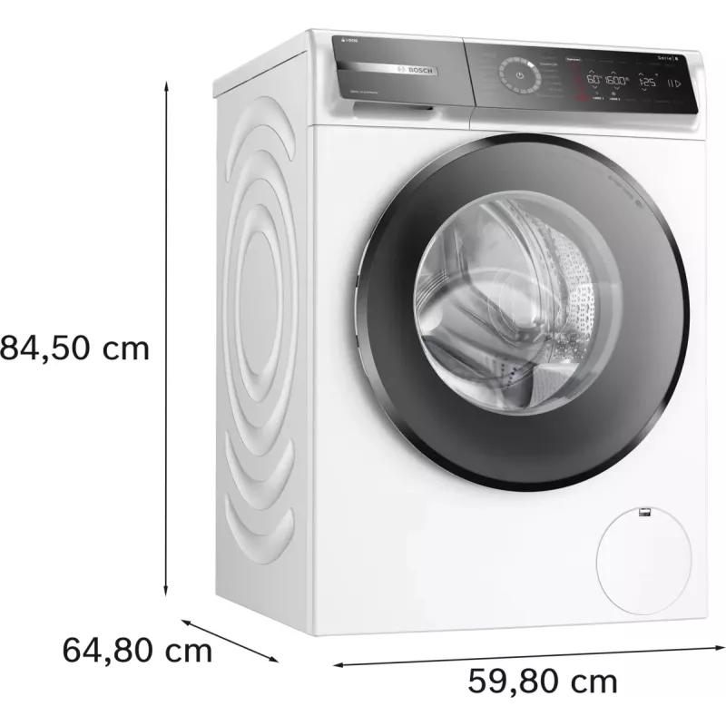 Bosch WGB256A41 skalbimo mašina, priekinis pakrovimas, 10 kg, 1600 aps./min., balta