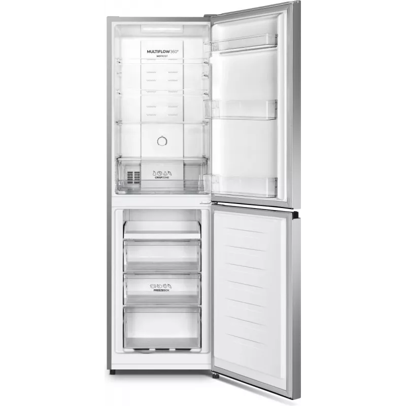 Gorenje NRK418DCS4 Laisvai pastatomas šaldytuvas-šaldiklis 256 L Pilka