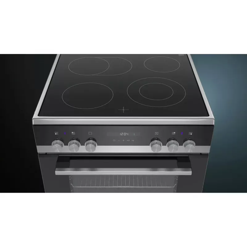 Siemens iQ500 HK9S5A240 viryklė laisvai pastatoma elektrinė keraminė kaitlentė juoda